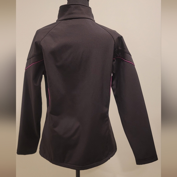 Women's Black and Pink Jacket - Picture 2 of 6